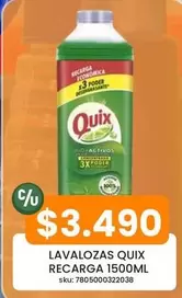 Quix - Lavalozas Recarga 1500ml