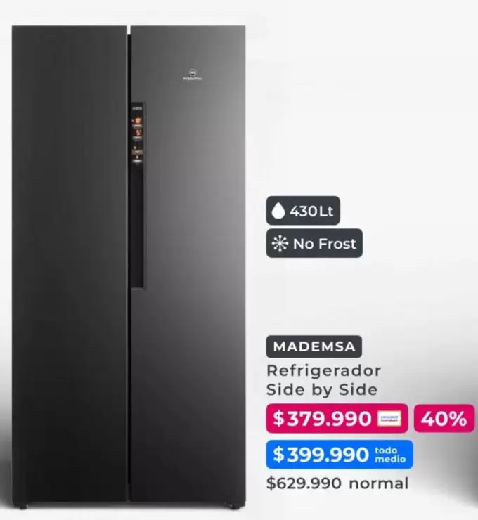 Mademsa - Refrigerador Side By Side