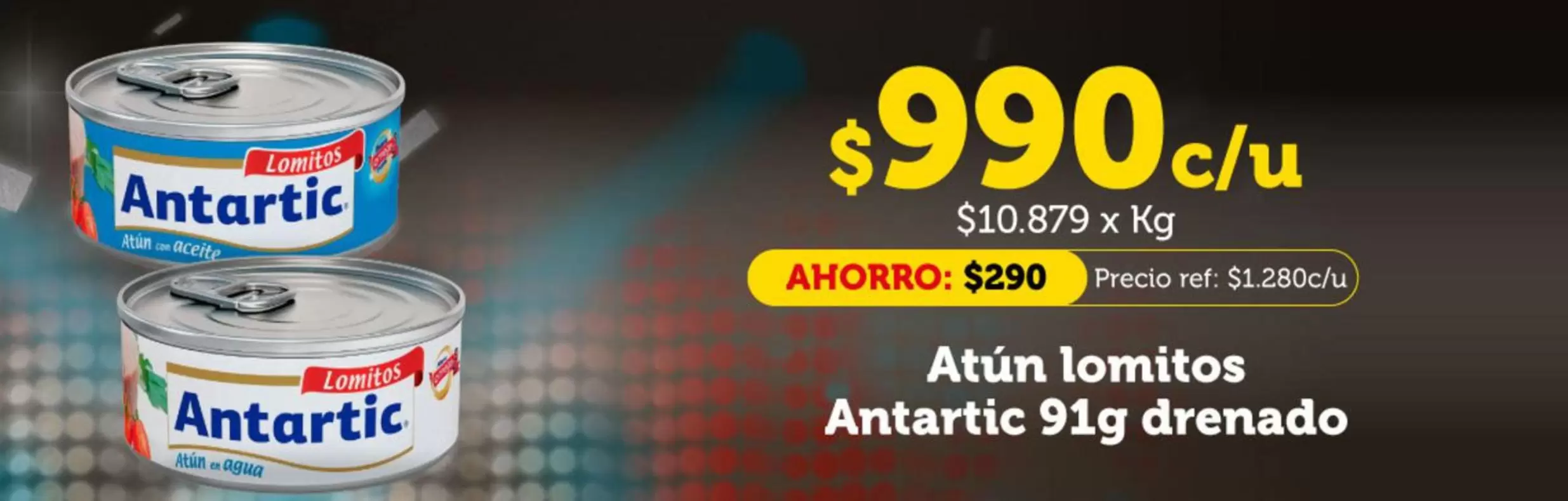Antartic - Atún Lomitos 91g Drénado