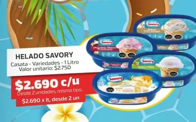 Savory - Helado