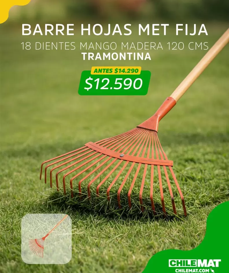 120 - Barre Hojas Met Fija