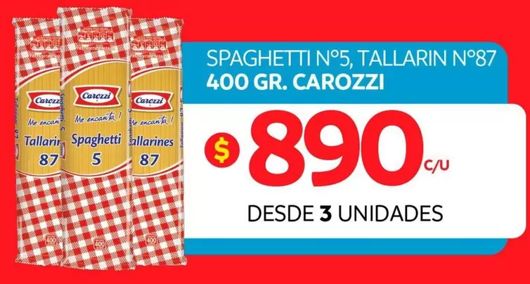 Carozzi - Spaghetti No5, Tallarin N°87