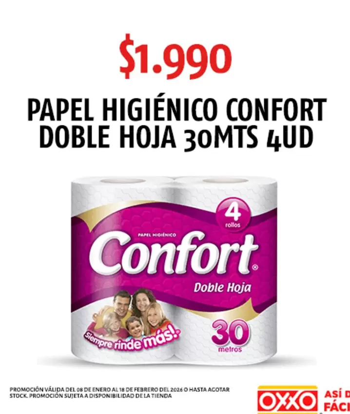 Confort - Papel Higienico  Doble Hoja
