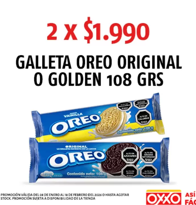 Oreo - Galleta Original O Golden