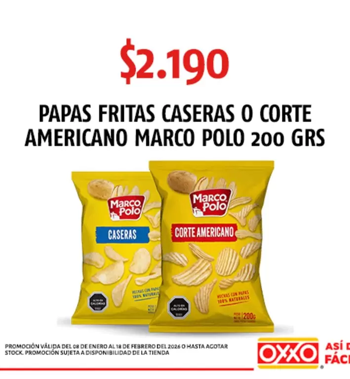 Marco Polo - Papas Fritas Caseras O Corte Americano Pollo