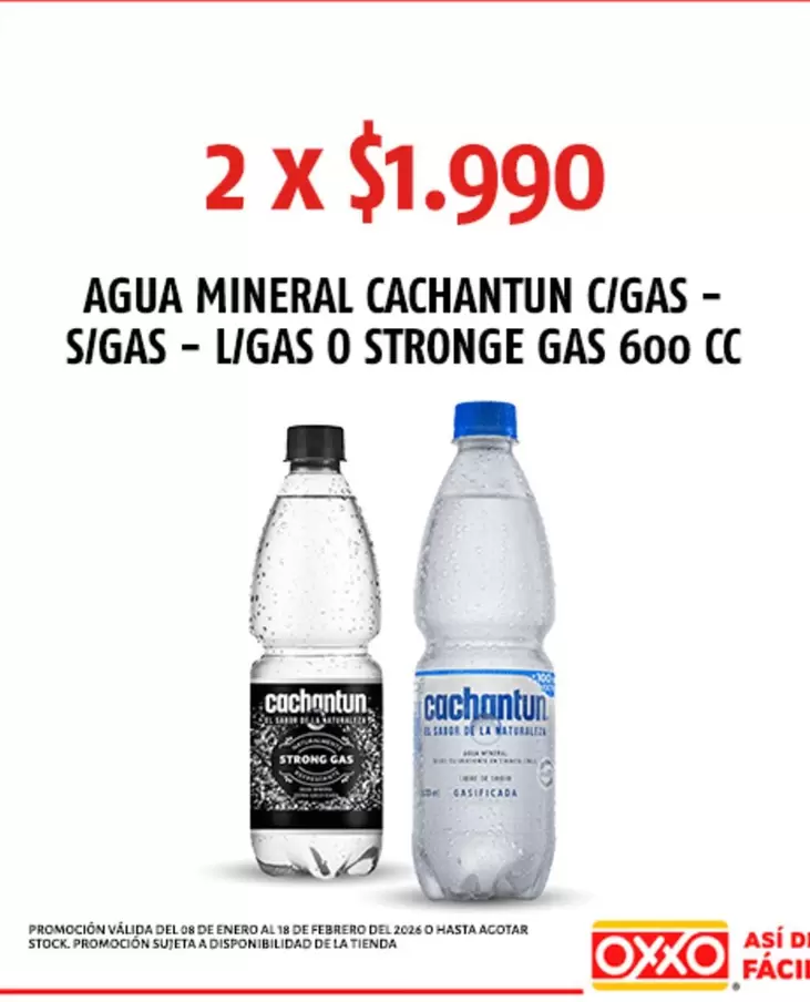 Cachantun - Agua Mineral /Gas- S/Gas/ Stronge Gas