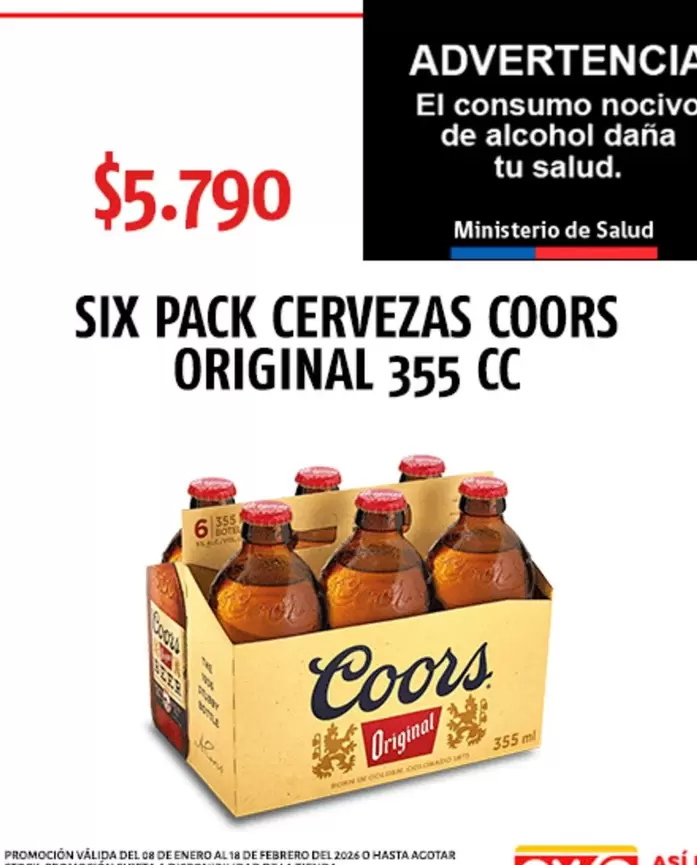 Coors - Cervezas  Original 355 Cc