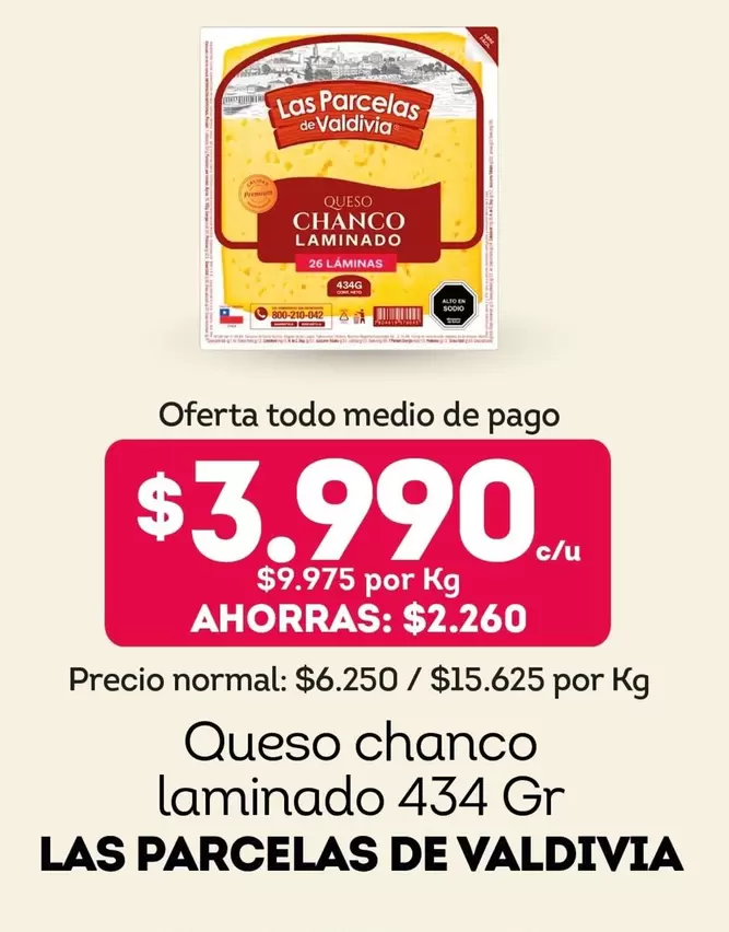 Las Parcelas De Valdivia - Queso Chanco Laminado