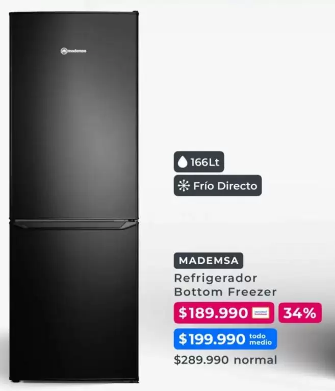 Mademsa - Refrigerador Freezer