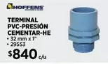 Terminal PVC-Presion Cementar-he