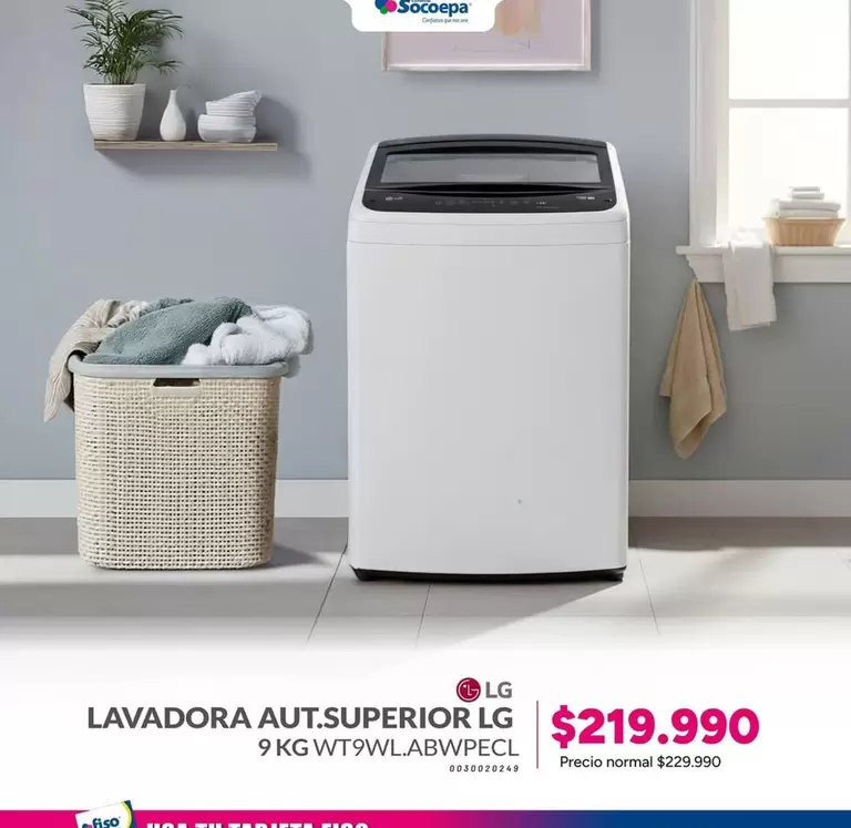 LG - Lavadora Aut.superior