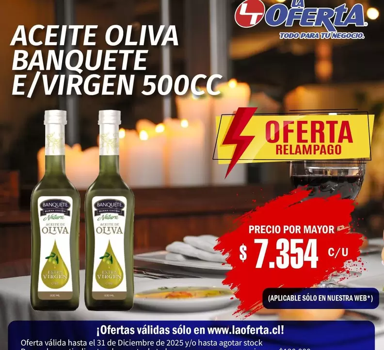 Banquete - Aceite Oliva E/virgen 500cc