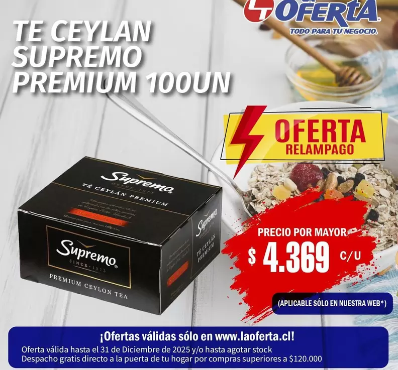 Ceylán - Te Ceylaw Supremo Premium