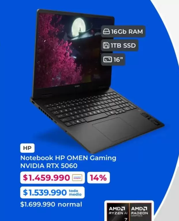 HP - Notebook Gaming Nvidia Rtx 5060