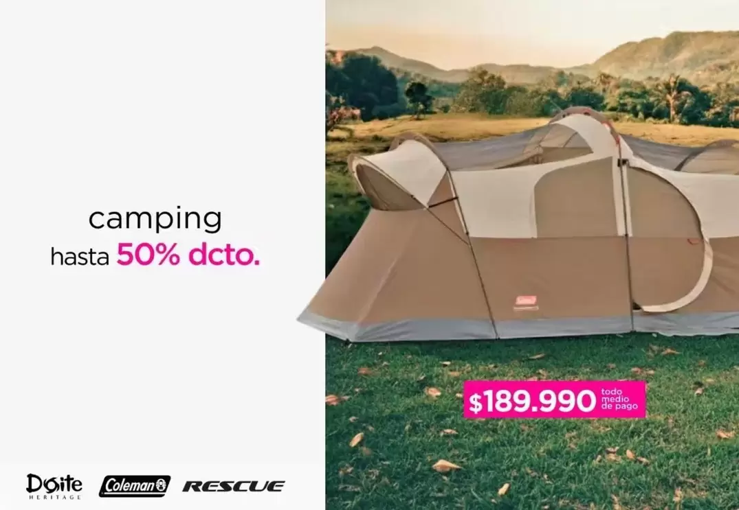 Doite - Camping Hasta 50% Dcto