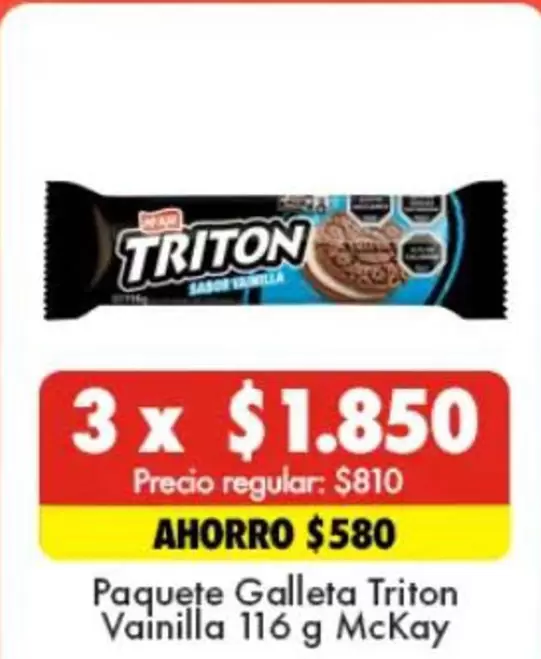 Tritón - Paquete Galleta Triton Vanilla