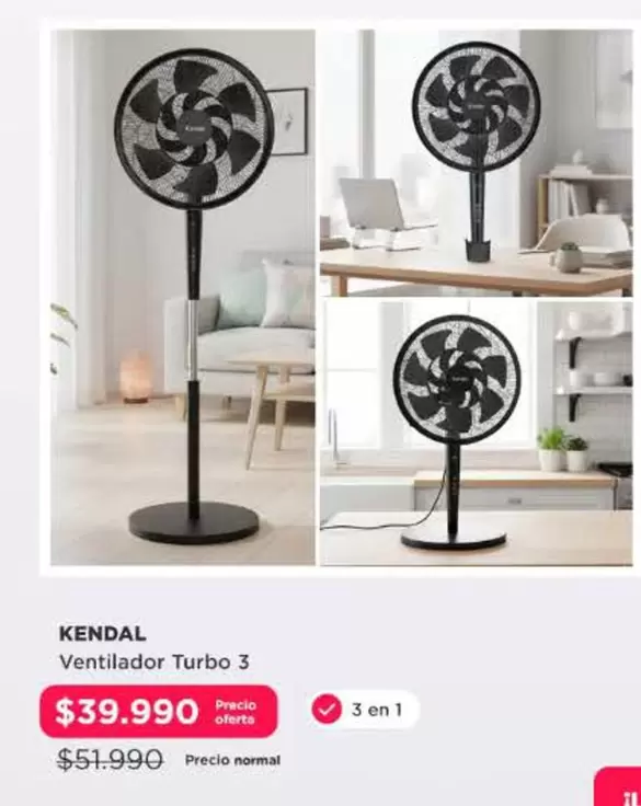 Kendal - Ventilador Turbo 3