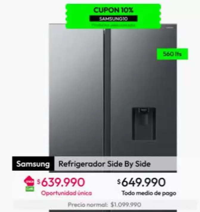 Samsung - Refrigerador Side By Side