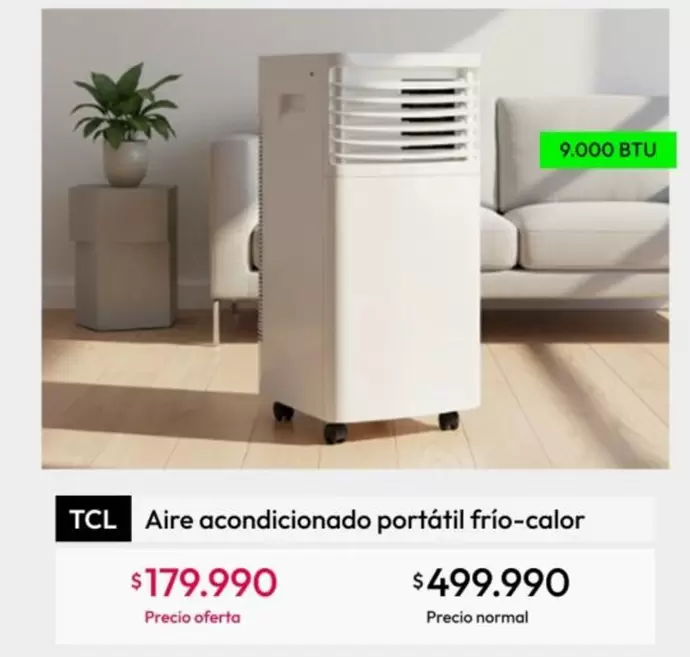 TCL - Aire Acondicionado Portátil Frio-calor