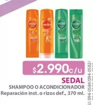 Sedal - Shampoo O Acondicionador