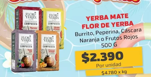 Flor de Caña - Burrito, Peperina, Cascara Naranja O Frutos Rojos