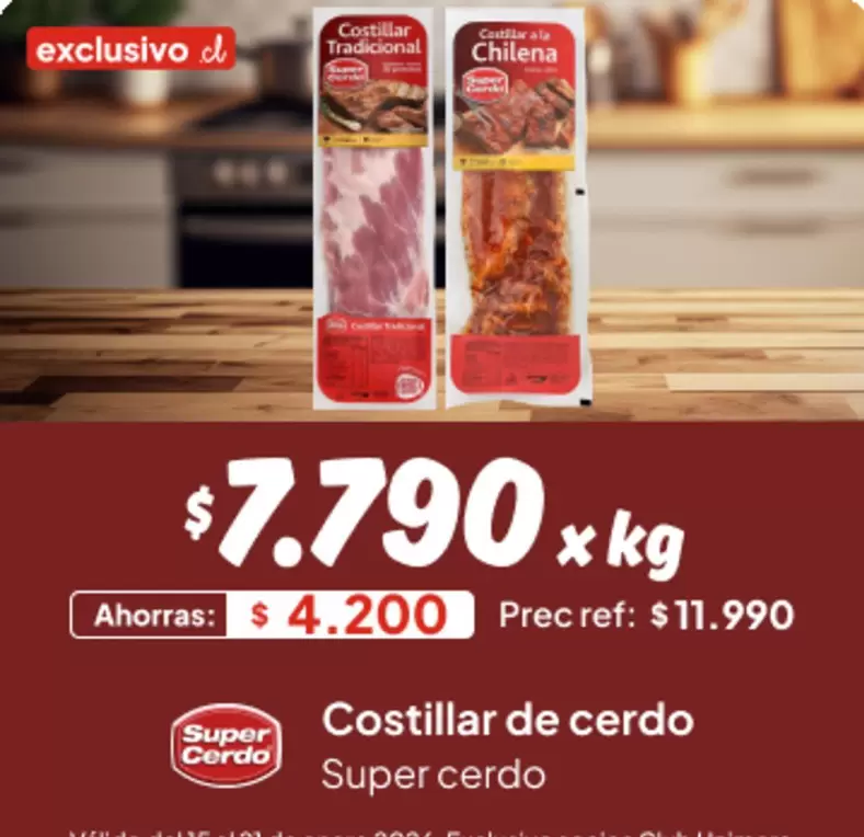 Súper Cerdo - Costillar De Cerdo