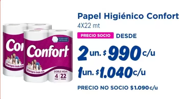 Confort - Papel Higiénico