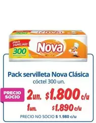 Nova - Pack Servilleta Clasica