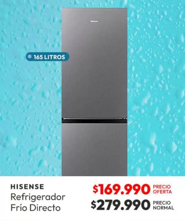 Hisense - Refrigerador Frío Directo