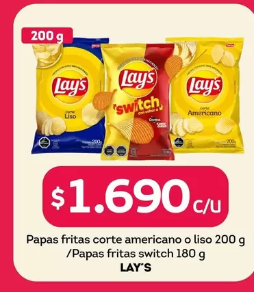 Lay's - Papas Fritas Corte Americano O Liso / Papas Fritas Switch