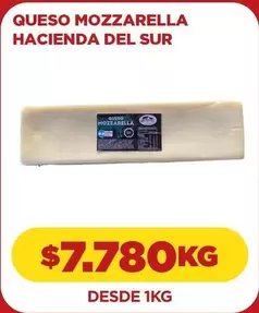 Queso Mozzarella Hacienda Del Sur