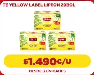 Lipton - Té Yellow Label  20Bol
