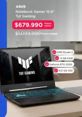 Asus - Notebook Gamer 15.6" Tuf Gaming