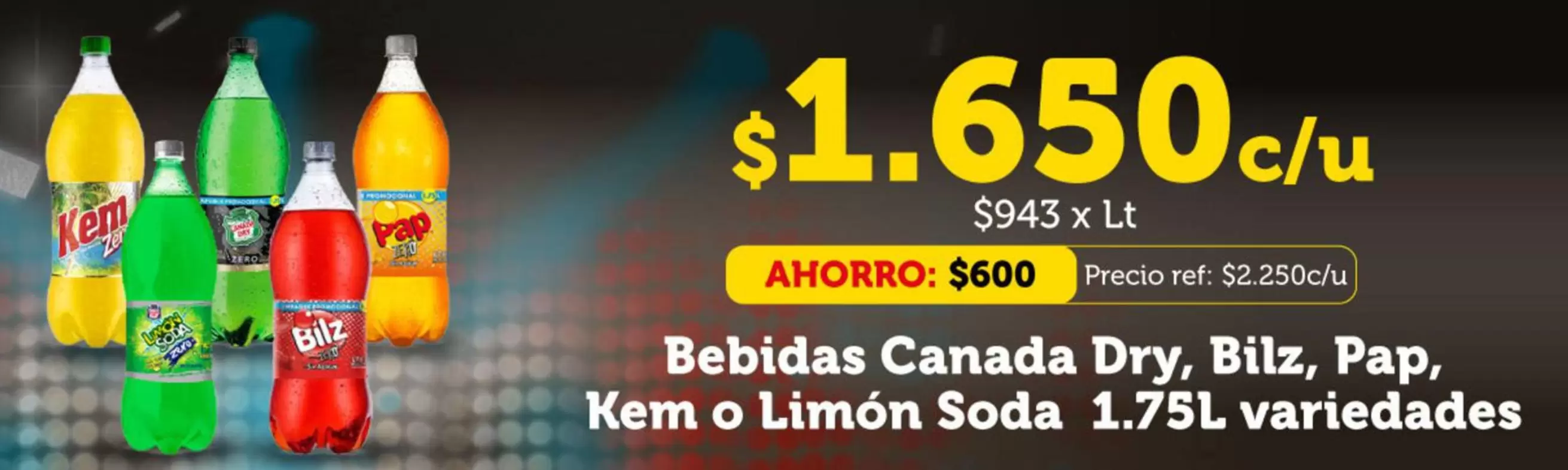 Kem - Bebidas Canadá Dry, Biz, Pap, O Limon Soda
