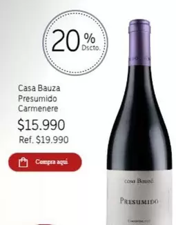 Carmenere - Casa Bauza Presumido