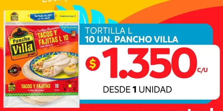 Pancho Villa - Tortilla L 10 Un. Pancho