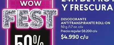 Desodorante Antitranspirante Roll-On
