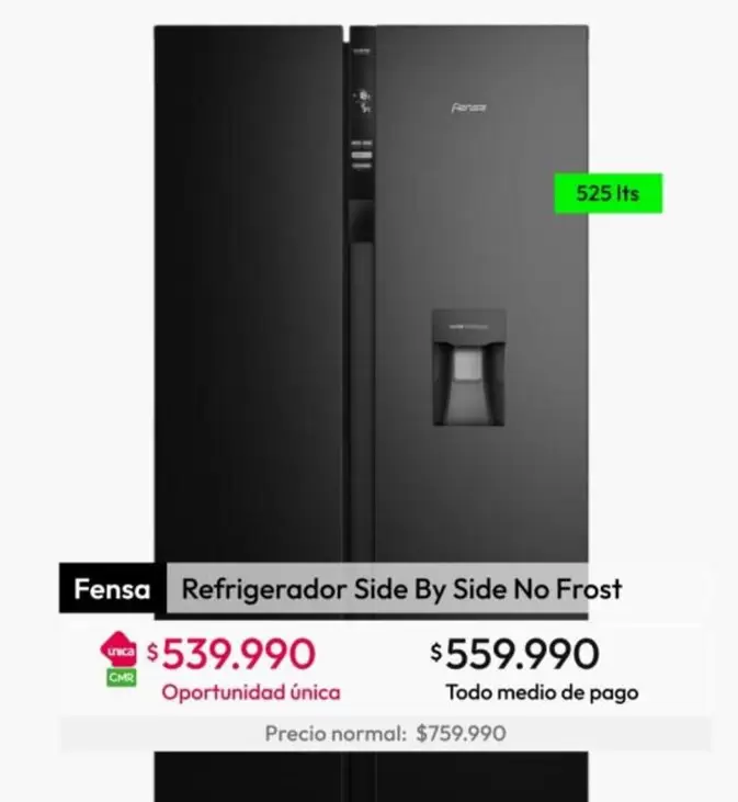 Fensa - Refrigerador Side By Side No Frost