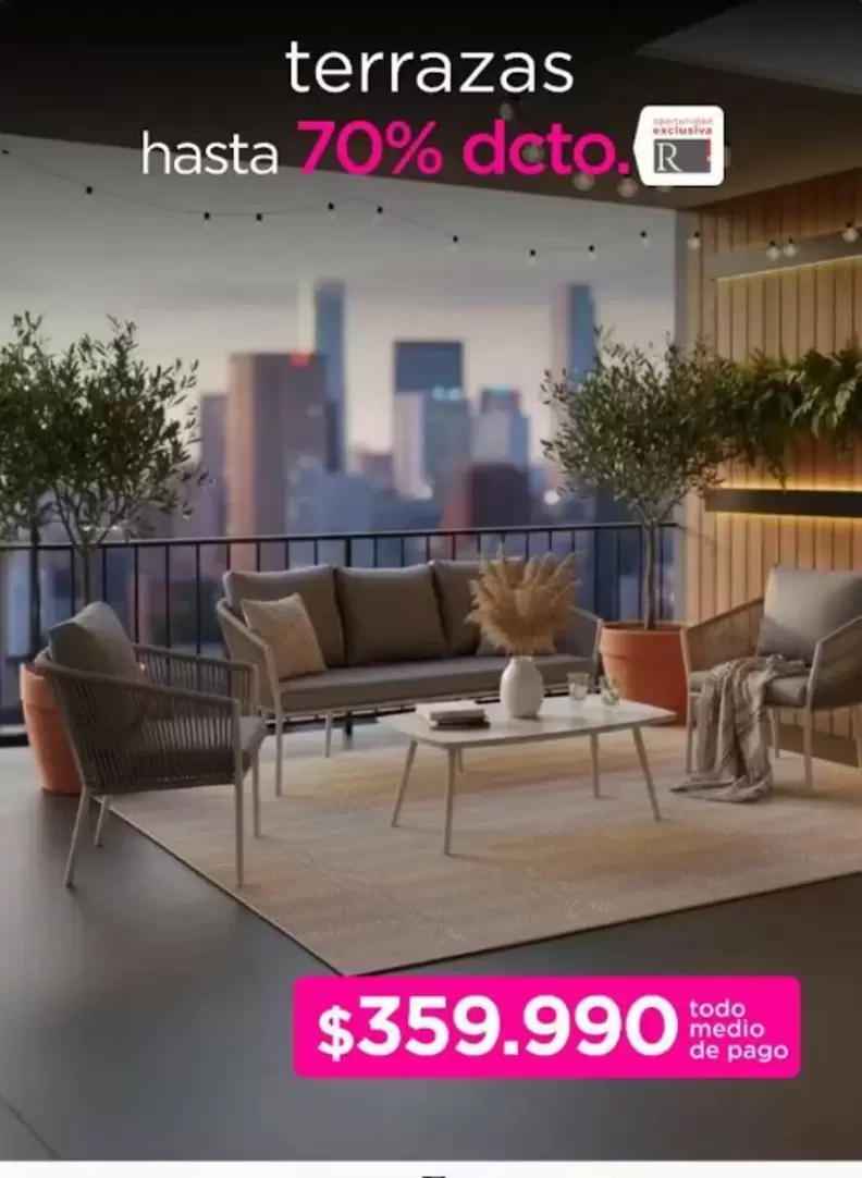 Terrazas Hasta 70% Deto