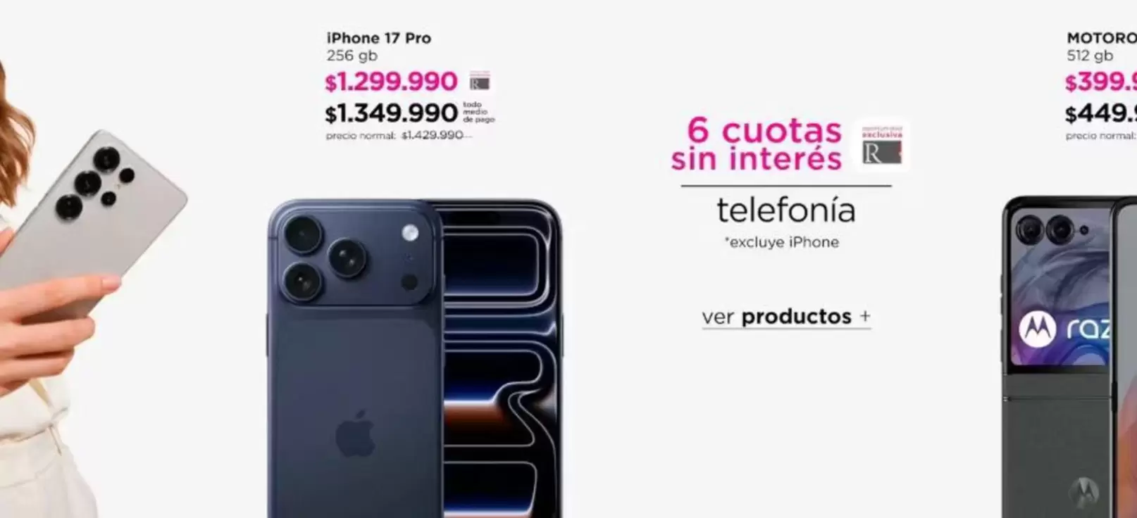 Motorola - 6 cuotas sin interes