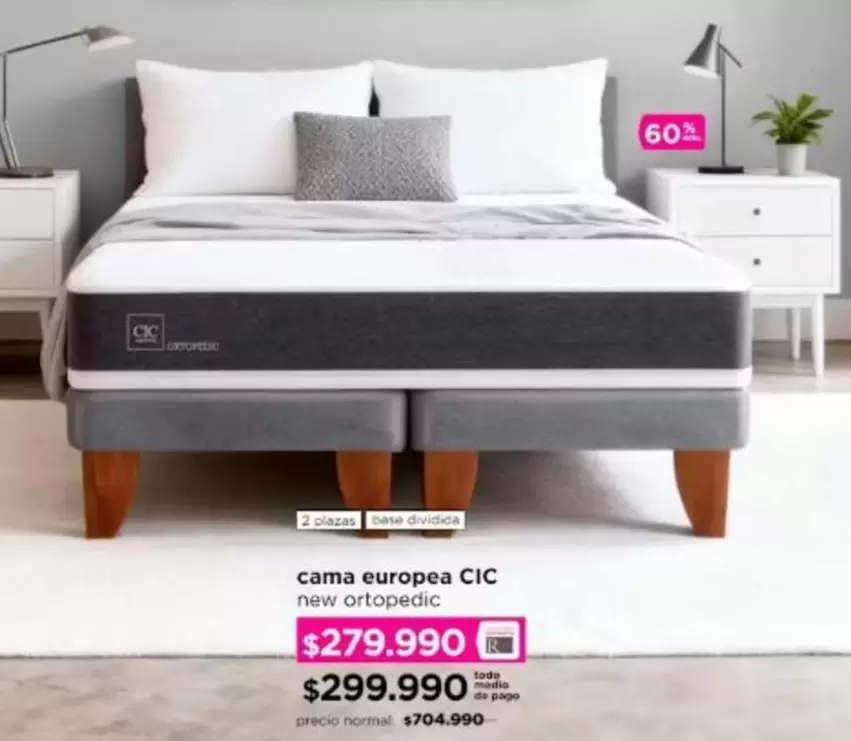 Cic - Cama Europea New Oropedic