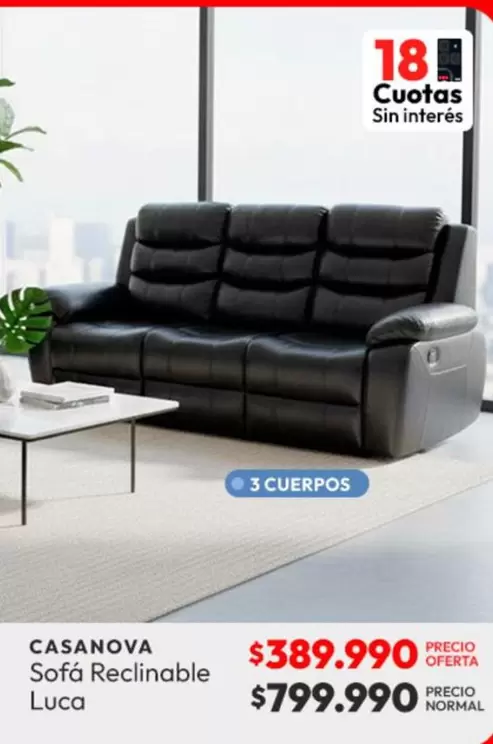 Sofá Reclinable Luca