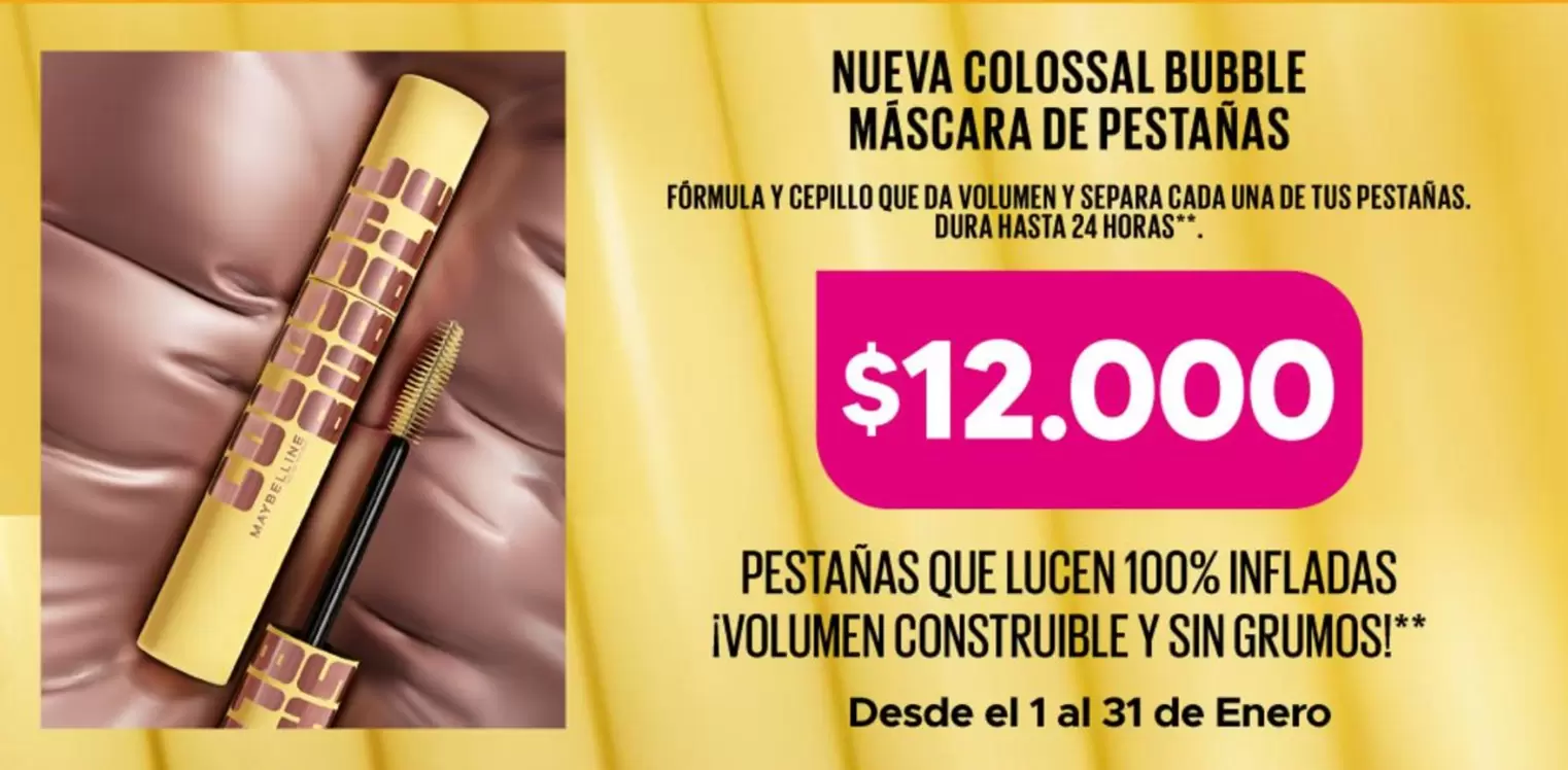 Maybelline - Pestanas Que Lucen 100% Infladas Ivolumien Construible Y Sin Grumosi