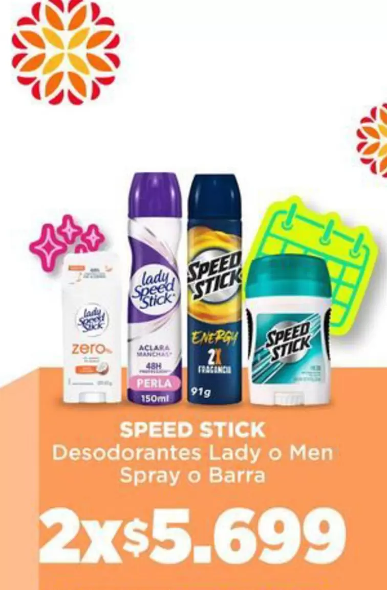 Speed Sitck - Desodorantes Lady O Men Spray O Barra
