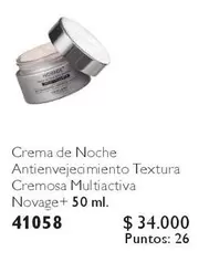 Novage - Crema De Noche Antienvejecimiento Textura Cremosa Multiactiva +