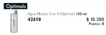 Optimals - Agua Micelar 3 En 1