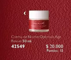 Optimals - Crema De Noche  Agé Revive