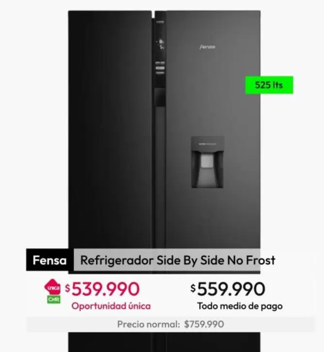 Fensa - Refrigerador Side By Side No Frost