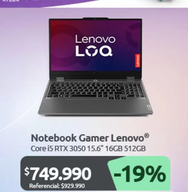 Lenovo - Notebook Gamer