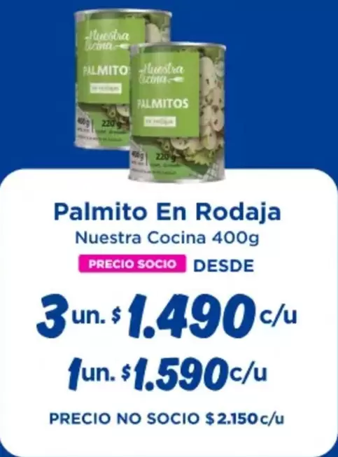 Palmito En Rodaja